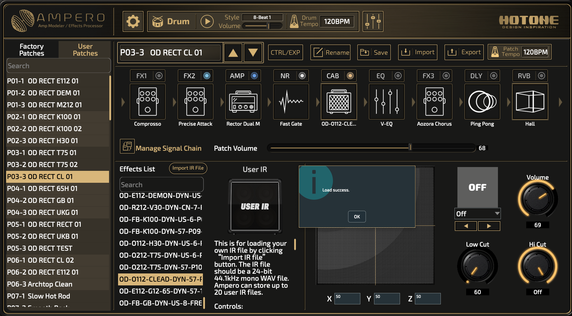 HOTONE Ampero presets - Overdriven.fr